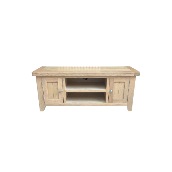 York Oak Large TV Unit